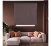 Blindecor Draco Store Enrouleur Opaque - Marron foncé, 140 x 230 cm (largeur x hauteur) | Taille du tissu 137 x 225 cm | Stores thermiques occultants