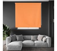 Blindecor Draco Store Enrouleur Opaque - Orange, 160 x 175 cm (largeur x hauteur) | Taille du tissu 157 x 170 cm | Stores thermiques occultants