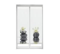 Blindecor Duo Relax Lot de 2 Stores enrouleurs translucides en Tissu Easy Fix Impression numérique Modèle orchidée 40 x 150 cm Dimensions du Tissu 37 x 145 cm