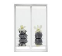 Blindecor Duo Relax Lot de 2 Stores enrouleurs translucides en Tissu Easy Fix Impression numérique Modèle orchidée 50 x 150 cm Dimensions du Tissu 47 x 145 cm