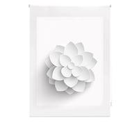 Blindecor Flores Store Enrouleur translucide avec Impression numérique Modèle Flower 130 x 180 cm Store Enrouleur translucide Taille du Tissu 127 x 175 cm