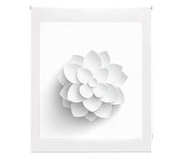 Blindecor Flores | Store Enrouleur translucide avec Impression numérique | Modèle Flower | 150 x 180 cm (Largeur Hauteur) Dimensions du Tissu 147 x 175 cm | Store pour fenêtre