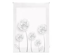 Blindecor Flores Store Enrouleur translucide avec Impression numérique Modèle Garden 130 x 180 cm Store Enrouleur translucide Taille du Tissu 127 x 175 cm