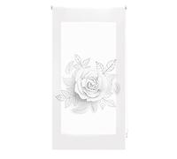 Blindecor Flores Store Enrouleur translucide avec Impression numérique Modèle Rose 90 x 180 cm Store Enrouleur translucide Taille du Tissu 87 x 175 cm