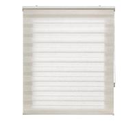 Blindecor Store Enrouleur Nuit et Jour sur Mesure Double épaisseur Lin 105 x 250 cm Dimensions du Tissu 102 x 245 cm Store de fenêtre
