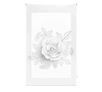 Blindecor Store Enrouleur numérique translucide imprimé Rose 110 x 180 cm