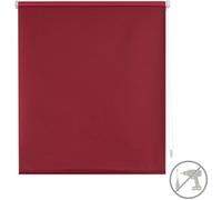 BLINDECOR | Store enrouleur opaque lisse EasyFix SANS OUTILS 67x180 - Mesure du tissu du store : 64x175 - Store rouge bordeaux