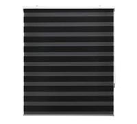 Blindecor Store Enrouleur sur Mesure Nuit et Jour - Couleur Noire - 85 x 250 cm (Largeur x Hauteur) - Dimensions du Tissu 82 x 245 cm - Store de Nuit et Jour