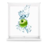 Blindecor Store Enrouleur translucide avec Impression numérique de Cuisine - WaterApple - Store Enrouleur occultant 150 x 180 cm - Largeur x Hauteur - Dimensions du Tissu : 147 x 175 cm