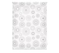 Blindecor Store Enrouleur translucide avec imprimé numérique Formas - Circulaire - 130 x 180 cm - Dimensions du Tissu : 127 x 175 cm