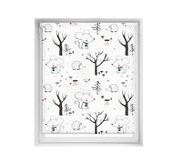 Blindecor Store occultant Facile sans perçage Motif Blackout imprimé numérique, Into The Wood, 130 x 150 cm Taille du Tissu 127 x 145 cm. Store Enrouleur Thermique