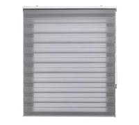 Blindecor Tablier de fenêtre Store Enrouleur Jour et Nuit Double épaisseur Couleur Gris 60 x 250 cm Dimensions du Tissu 57 x 245 cm