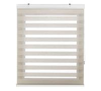 Blindecor Vela Store enrouleur double tissage prime avec galerie | Lin, store enrouleur 100 x 180 cm (largeur x hauteur) | Taille du tissu 97 x 175 cm | Store jour et nuit élégant