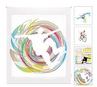 Blindecor W-J-06868 Store Enrouleur translucide avec Impression numérique Multicolore 150 x 180 cm