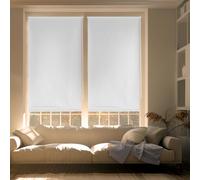 Blindecor Zeus Store Enrouleur Opaque Easyfix - Blanc cassé, 87 x 180 cm (largeur x hauteur) | Taille du tissu 84 x 175 cm | Stores occultants sans outils