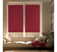 Blindecor Zeus Store Enrouleur Opaque Easyfix - Rouge bordeaux, 87 x 180 cm (largeur x hauteur) | Taille du tissu 84 x 175 cm | Stores occultants sans outils