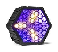 BeamZ RB90 Blinder déco rétro RGB - 3 LEDs COB 30 Watts Blanc Chaud, 72 LEDs RGB, Fonction DMX, 127 Effets avec Vitesse Réglable, Idéal DJ mobiles, Bars, Discothèques, Scènes, Plateaux TV