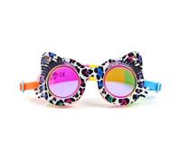 Bling 2O Lunettes de natation en forme de chat pour enfants - Anti-buée, anti-fuite, antidérapantes et protection UV - Accessoire aquatique amusant avec étui rigide