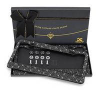 Bling Cadre de Plaque d'immatriculation pour Femme, Cadre de Plaque d'immatriculation étincelant, Cadre en Acier Inoxydable et Plus de 1000 pièces de Plus de 14 facettes en Verre Noir avec Strass de