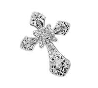 Bling Cross Car Vent Clip | Metal Diamond Religious Air Outlet Perfume Freshener Universal Car Air Conditioner Vent Decoration Charm Fragrance Holder Lemon Cologne Lavender Peach Aroma Accessory