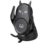 Bling Diamond Support de téléphone de voiture, double installation, clip ou tampon adhésif, angle de vision réglable, compatible avec la plupart des téléphones portables, rose (onyx noir)