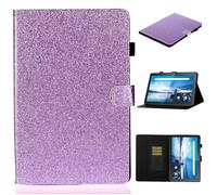 Bling Housse Lenovo Tab M10 TB-X605- X505 Tablette Protection, Lenovo Tab M10 10.1"" Coque PU Cuir Antichoc Portefeuille Etui Violet