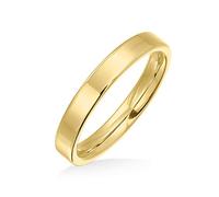 Bling Jewelry Anneaux de mariage en titane pour couples, simples et fins, pour hommes et femmes, finition dorée polie, confort 3MM.