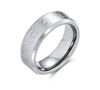 Bling Jewelry Bagues de mariage personnalisées unisexes irlandaises Viking celtiques nœud d'amour infini larges en titane 7MM pour hommes femmes ton argent mat 7MM personnalisables