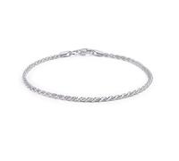 Bling Jewelry Bracelet À Chaîne Torsadée Simple Et Élégant Pour Femmes En Argent Sterling .925, Fabriqué En Italie, Calibre 40, De 7,5 Pouces