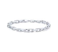 Bling Jewelry Bracelet De Chaîne Ovale En Argent Massif Épais De 5 MM Pour Hommes En Argent Sterling .925 Fabriqué En Italie De 9 Pouces