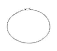Bling Jewelry Bracelet De Cheville Unisexe Simple En Chaîne De Serpent Pour Femmes Ados En Argent Sterling Ou 10 Pouces 1.5Mm Bracelets Plus Pour Hommes