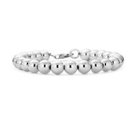Bling Jewelry Bracelet De Perles En Argent Sterling .925 Traditionnel Simple Uni Enfilé À La Main Polonais Rond Léger De 8 MM De Diamètre Pour Femmes De 8,5 Pouces