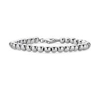 Bling Jewelry Bracelet De Perles En Argent Sterling .925 Traditionnel Simple Uni Enfilé À La Main Polonais Rond Léger De 6 MM De Diamètre Pour Femmes De 7 Pouces
