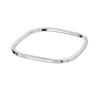 Bling Jewelry Bracelet Jonc Carré Lisse Empilable Personnalisable Gravé Pour Femmes En Argent Sterling .925 Poli Lisse