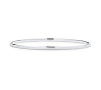 Bling Jewelry Bracelet Jonc En Argent Sterling .925 Brillant Et Solide De 3 Mm De Bord Plat Simple Personnalisé Et Superposé Pour Femmes Adolescentes Personnalisable