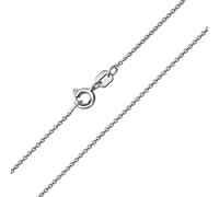 Bling Jewelry Collier Chaîne À Maillons Rolo Fin Classique 1 Mm Solide Pour Femmes Hommes En Argent Sterling .925 20 Pouces