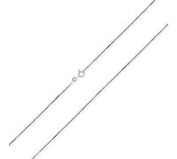 Collier De Base Simple Et Fin En Argent Sterling .925 Pour Femmes Pour Ados Made In Italy 24 Pouces