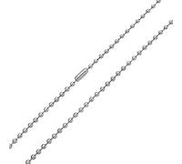 Bling Jewelry Collier En Acier Inoxydable Argenté De Tonalité Forte Avec Chaîne À Billes De Perles De Tir En Acier Inoxydable Pour Hommes Adolescents Et Femmes De 20 Pouces Et 3 MM