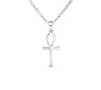 Bling Jewelry Collier Pendentif Croix Égyptienne Ankh Religieuse Moyen Unisexe Pour Femmes Hommes Adolescents En Argent Sterling Poli .925