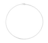 Bling Jewelry Collier Ras Du Cou Simple En Oméga Chaîne Cubetto Pour Femmes Avec Pendentif En Argent Sterling 18 Pouces