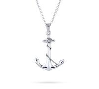 Bling Jewelry Collier Unisexe Avec Pendentif En Forme D'Ancre De Bateau Pour Les Femmes Et Les Hommes En Argent Sterling 925