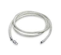 Bling Jewelry Cordon De Collier en Soie Satinée Gris Argenté pour Femmes Hommes Et Adolescents Fermoir en Argent Sterling .925 À Griffe De Homard Longueur De 18 Pouces