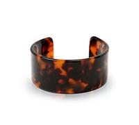 Bling Jewelry Déclaration De Mode Bracelet Large en Acrylique Marron Doré Marbré Léopard Tortue pour Femmes Adolescentes