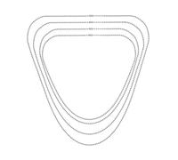 Bling Jewelry Ensemble de quatre colliers unisexes pour hommes en acier inoxydable à maillons forts ton argenté avec chaîne à billes pour hommes, adolescents, femmes 18, 20, 24 et 30 pouces 3MM