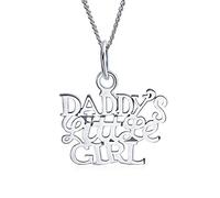 Bling Jewelry Mots De Dicton Inspirants Collier Pendentif Daddys Little Girl Pour Fille Adolescente .925 En Argent Sterling