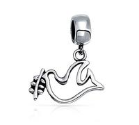 Bling Jewelry Pendentif En Forme De Colombe Et D'Oiseau Pour La Paix Dans Le Monde Pour Femmes Ados Argent Sterling 925