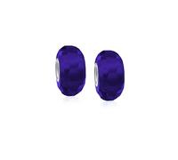 Bling Jewelry Perle en verre à facettes de Murano translucide pour femme et adolescente - Noyau en argent sterling 925 - Plus de couleurs, taille unique, Verre, Pas de pierre précieuse