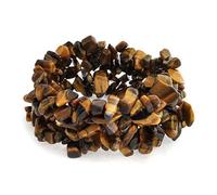 Bling Jewelry Pour Femmes Bracelet De Déclaration Avec Pierres Tigrées En Forme D'Écailles De Tigre Marron Bracelet Multibrins Larges Émailles Pour Femmes