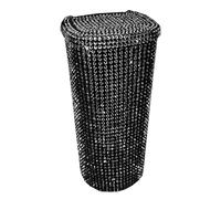 Bling Poubelle de cuisine - Mini poubelle scintillante, design en diamant, organisateur compact | Accessoire de voiture élégant pour le nettoyage des chambres, cuisines, véhicules et H