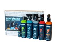 Bling Sauce Platinum Essentials Lot de 5 kits de nettoyage et de nettoyage automobile avec 3 serviettes en microfibre et éponge intérieure